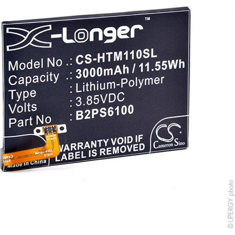 NX - Batterie téléphone, smartphone, GSM pour HTC 3.85V 3000mAh - 35H00256-0035H0025600 (1/4)