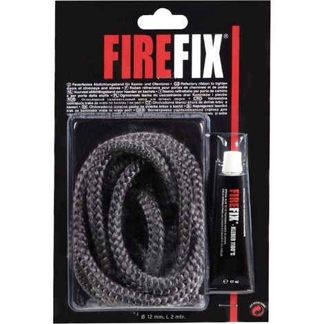Firefix Keramikkordel Ø 12 mm 200 cm Kaminzubehör Ofendichtung