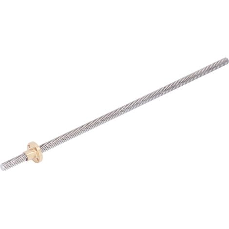 Imprimante 3D pour composants de mouvement linéaire : vis-mère T88 avec écrou en laiton, vis-mère trapézoïdale 300 mm (1/5)