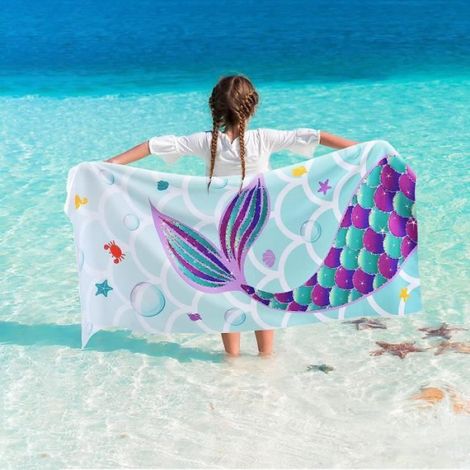 Serviette de plage - 76 x 150 cm serviette de camping