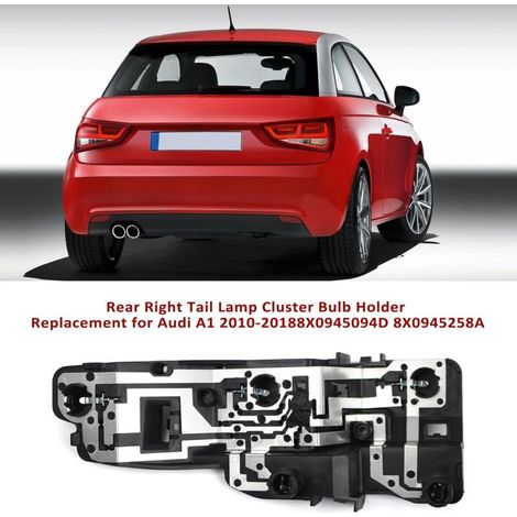 Support de lampe arrière droit compatible Audi A1 2010-2018, remplacement 8X0945257A (1/4)