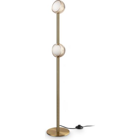 Ideal Lux BLOOM Mehrarmige Stehleuchte aus Messing, 2x LED, 1400lm, 3000K (1/2)