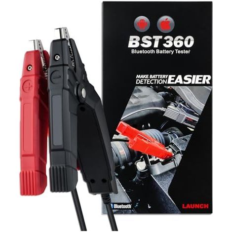 BST360 Testeur de batterie voiture 6 V 12 Bluetooth Analyseur système manivelle pour Android/iPhone/ X431, 100-2000 CCA Alternateur Voltmètre - (1/4)