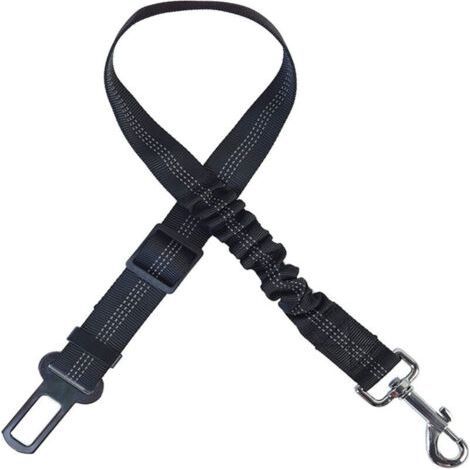 3 Pack Dog Car Seat Belts - Black - Reflective White Hook (1/5)