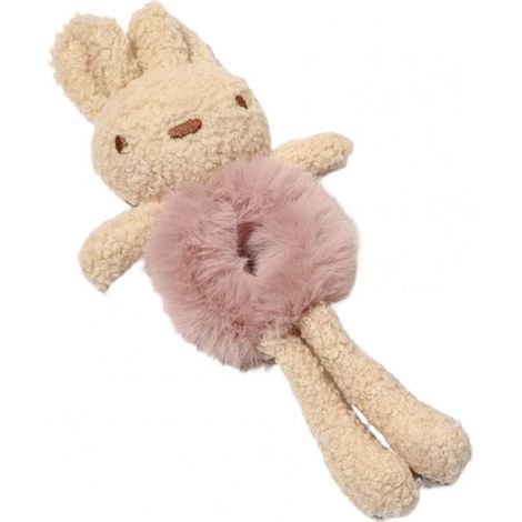 Elastico per capelli rosa a forma di coniglietto per bambini (1/3)