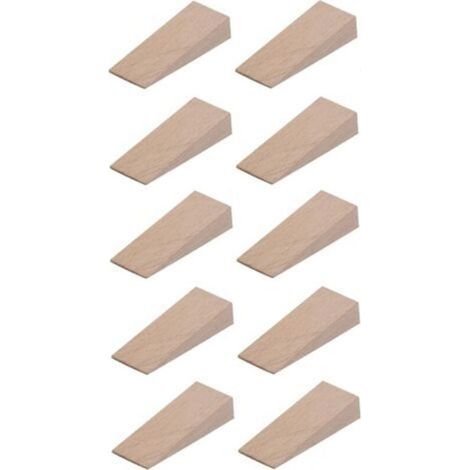 CSPARKV 10x cale en bois universelle 12mm (55mm x20mm) meuble porte calage ajustement table armoire cuisine (1/4)
