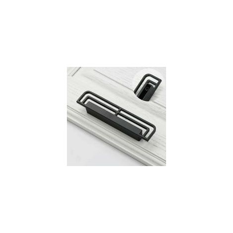 Poignées et boutons de tiroir noir – Lot de 2 – Alliage de zinc – Dimensions 153 x 32 x 21,2 mm – Espacement 96 mm (1/3)