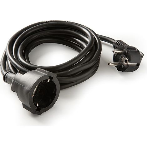 RALLONGEUR CÂBLE NOIR 3G1.5 16A - 3 M