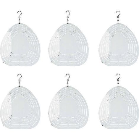 Lot de 6 girouettes à sublimation vierges 3D, compatibles avec la décoration de jardin extérieur (1/5)