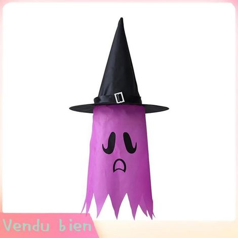 Lampe LED Suspendue en Forme de Fantôme pour Halloween - Luminaire Coloré à Piles - Type 4 (1/5)