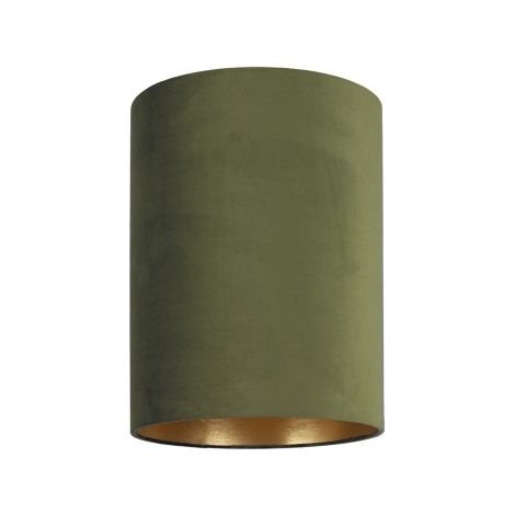 Abat-jour cylindre velours vert 35x55 Nowodvorski BARREL