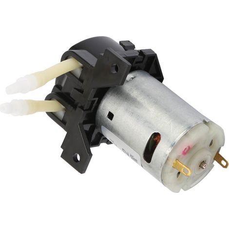 D-2 24mm DC 12V DIY Peristaltik-Flüssigkeitspumpe Dosierpumpe für Laboranalysen (Schwarz) (1/5)
