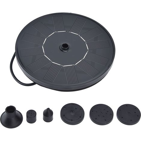 Fontaine Solaire 6V 1.0W avec Protection Sécheresse IP68 Panneau Monocristallin Époxy pour Bassin