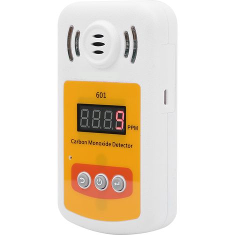 Détecteur de monoxyde de carbone 0-1000 ppm, testeur portable de CO, analyseur de fuites de gaz, compteur numérique