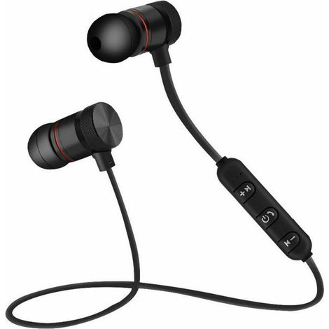 Trade Shop - MAGNETISCHE BLUETOOTH-OHRHÖRER KABELLOSER STEREO-SPORTKOPFHÖRER XT-6 FITNESS - (1/5)