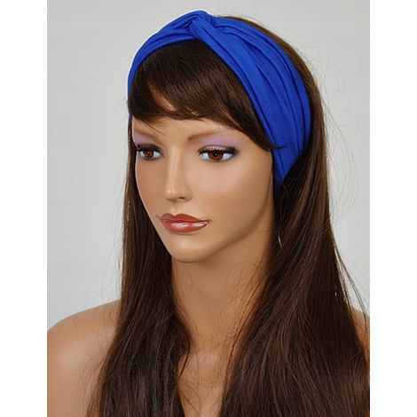Bandeau bleuet élégant pour femme, en viscose, forme ergonomique pour l'été (1/4)