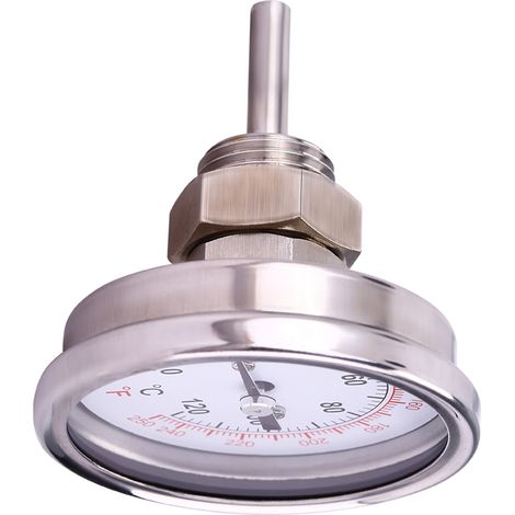 Thermomètre de barbecue/fumoir en acier inoxydable, 0℃-120℃ (1/5)