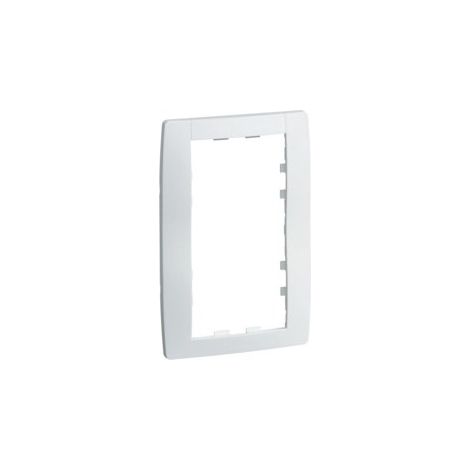 Plaque Kallysta classic blanc névé 2 postes verticale  Finition: Blanc (1/2)