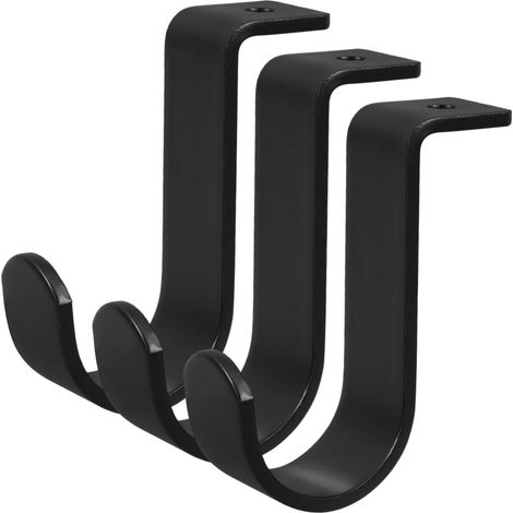 Set di 3 supporti regolabili a parete per bastoni per tende, con design stabile e affidabile, ideale per bastoni per tende romane.