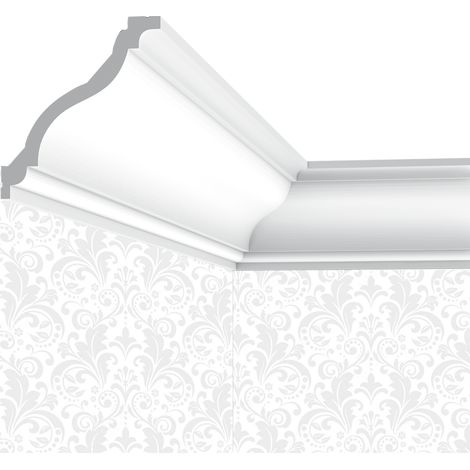 Corniche plafond Cimaises et plus C14 - 2x3x200cm (h x p x L ) moulure décorativ