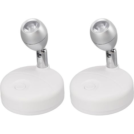 Projecteur LED Sans Fil Rotatif 80 Lm à Piles avec Télécommande pour Éclairage d'Art Peinture Galerie Lumière RVB Blanche (1/5)