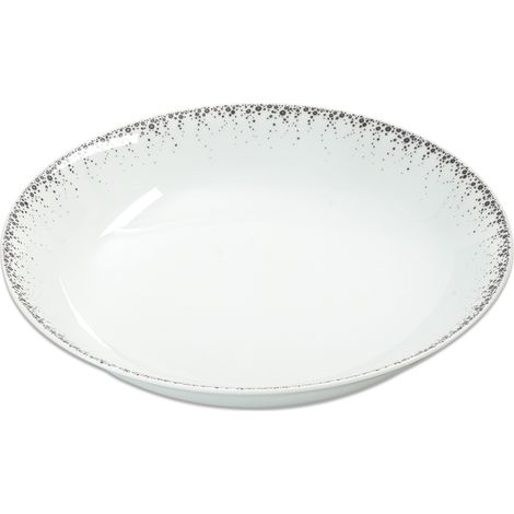 Table Passion - Plat rond creux Boréalis gris 29 cm