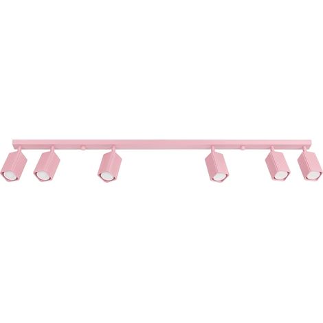Lámpara de techo RAYO 6L rosa aluminio 6xGU10 Sollux (1/5)