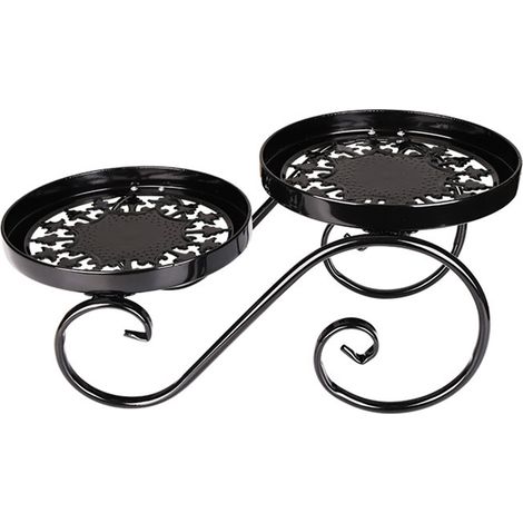 Soporte para plantas blanco, inoxidable, de 51 cm – Soporte multifuncional para flores, apto para uso interior y exterior, con base de hierro. (1/4)