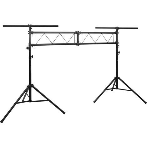 Leuchtenstativ Schwarz 338x115x(180-300) cm Stahl