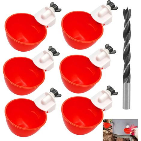 Abreuvoir Automatique pour Poules et Volailles - Système d'abreuvement pour poulailler avec foret inclus, facile à installer sur seau ou réservoir, idéal pour oiseaux, cailles et canards. (1/5)