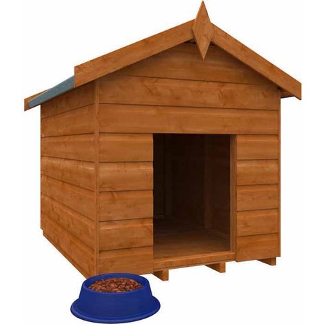 Super Kennel 12mm Shed - L115 x W85 x H111.6 cm - Solid Wood/Softwood/Pine - Burnt Orange