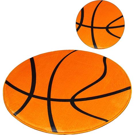 Bodenkissen Polyester Schlafzimmer Leicht Runder Teppich Baseball Form aus rutschfest und zu (1/5)
