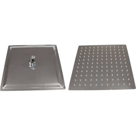 SOFFIONE DOCCIA INOX QUADRO 250X250 MM