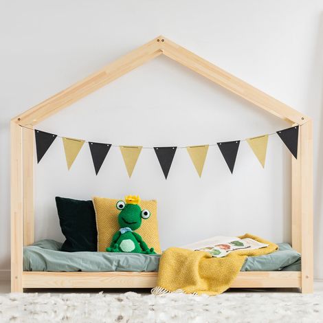 Cama cabaña 70x140 con somier Aude Madera (1/5)