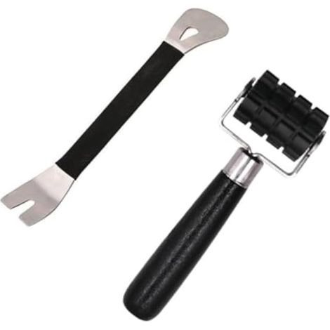 Lot de 2 rouleaux insonorisants pour voiture - Application du bruit - Outil de retrait de garniture de porte - Pour tableau de bord de voiture, radio, audio, isolation thermique (1/5)