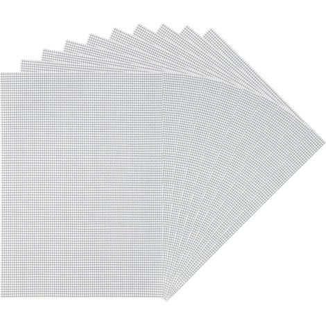 Gris,Patchs de Réparation pour Moustiquaire (10 Pièces), Dimensions 130x180 mm, Translucides et Protégés des Rayons UV - La Réparation Moustiquaire Vous Protège des Moustiques (1/5)