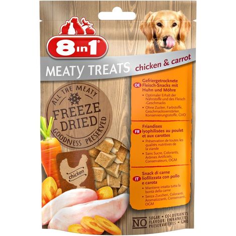 8in1 Meaty Treats mit Huhn & Karotte 50 g Soft Snack