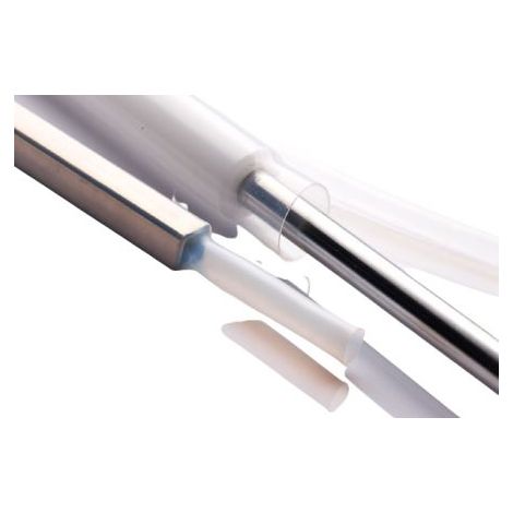 Gaine thermorétractable RS PRO, Dia. 9.5mm Clair rétreint 4:1, 1.22m ( Prix pour 1 )