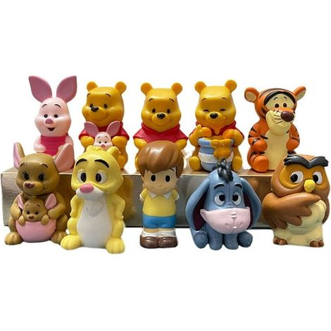 Lot de 10 figurines Disney Winnie l'Ourson, Tigrou, Bourriquet, Lapin et Hibou - Cadeaux pour enfants (1/5)