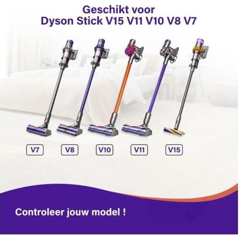 Tube télescopique 32 mm pour aspirateur Dyson V7, V8, V10 et V11 - Compatible avec les modèles Dyson V7, V8, V10 et V11 - Tube d'aspiration - Pièces détachées pour aspirateur - Couleur : Gris foncé (1/4)