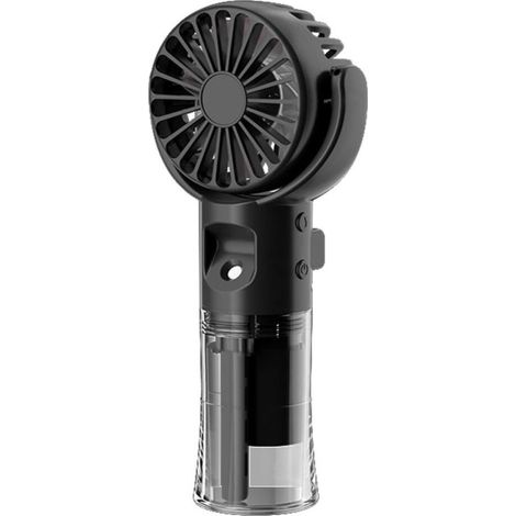 Ventilateur manuel, mini ventilateur portable avec spray de brume d'eau, ventilateur USB rechargeable avec 4 vitesses, petit ventilateur de bureau léger, ventilateur de bureau pour (1/5)