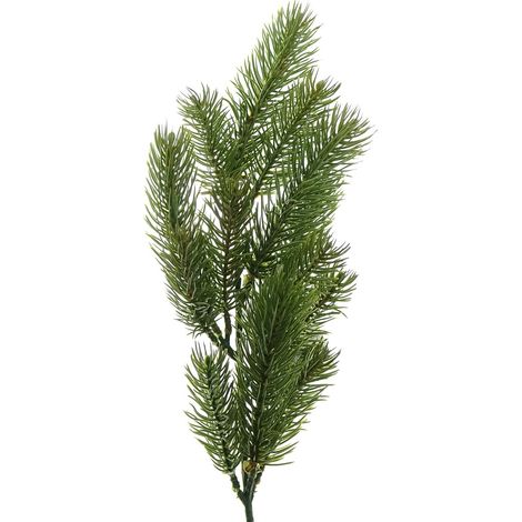 Weihnachtsdeko Tannenzweig Grün 50 cm - Kunststoff