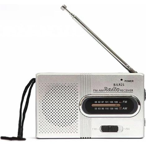 Kleines tragbares AM/FM/SW-Radio, Teleskopantenne, großer Lautsprecher, Standard-AA-Batterien, bester Empfang, draußen/innen, Notfälle
