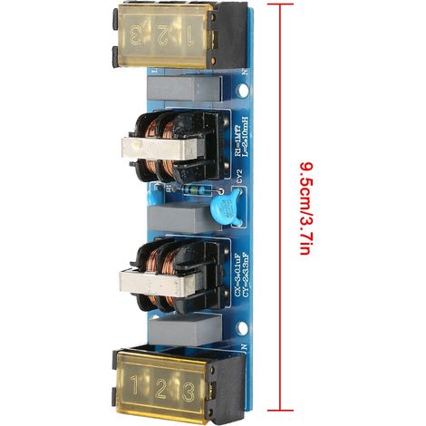 Hochfrequenz-EMI-Tiefpassfilter für Netzteile, 6 A, zweistufig (1/5)