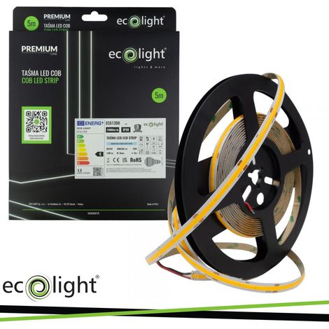 STRISCIA LED COB 480 24V 12W/M 1560LM/M 6000K IP20 5MT - Luce FREDDA (1/3)