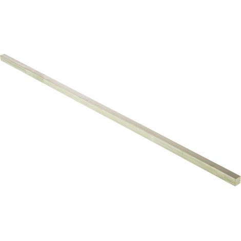 Barre Carrée Acier Inoxydable, l. 6mm H. 6mm, L 304mm ( Prix pour 1 )