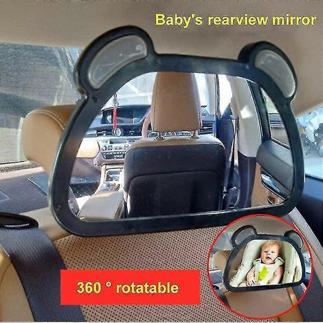 Rétroviseur de voiture bébé télécommandé à 360° pour une sécurité accrue, avec vue sur l'arrière et accessoires de sécurité pour voiture. (1/4)