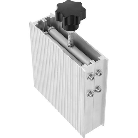 Un support de levage de 100x100 mm pour une table de laboratoire, en alliage d'aluminium avec réglage fin manuel. (1/5)