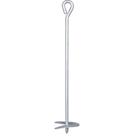 ALBERTS Bodenanker, zum Eindrehen, mit Zubehör, feuerverzinkt, Länge 525mm, Schnecke Ø100mm (1/2)