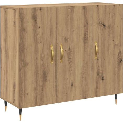 Maison Exclusive - Aparador Roble artisan 90 x 34 x 80 cm Madera (1/5)